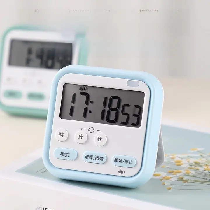 電子タイマー【時間管理・学習用・キッチン・ベーキングに最適】