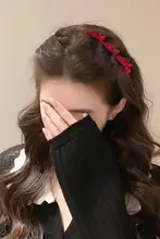 高いボリュームのヘアクリップ【ポニーテール・小型バタフライクリップ・女性用】