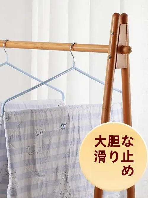ステンレス製大型布団干しハンガー：ロングタイプでバルコニーに最適な耐久性と通気性