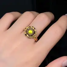 向日葵デザインの指輪【高級感あり・指先にぴったり】