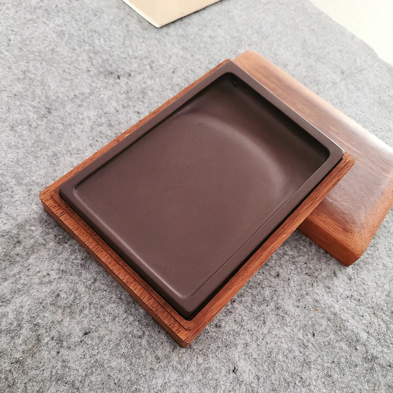 端渓石制作 七寸四角硯：高品質でシンプルな実用性を実現する文房具