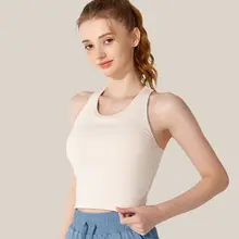 美背デザインのヨガトップス【取り外し可能なパッド・速乾性・ランニングやフィットネス用】