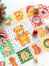 手作りDIYパッチワーク布製クリスマスタペストリー【純綿・キャットデザイン】（セットアップ対応）