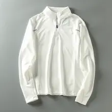 秋季アウトドア向け メンズ反射素材 半袖ハーフジップTシャツ【速乾・通気性・クールデザイン】