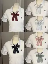 無地の蝶ネクタイ【JKスタイル・チェック柄シャツ・ドット柄・長柄】