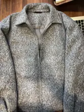 白鹅绒使用！翻 collar のメンズダウンジャケット【冬用・保温性・ウールコート風】