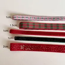 クリスマス用ラッピングリボン【ベルベット・カラフル・デコレーション用】