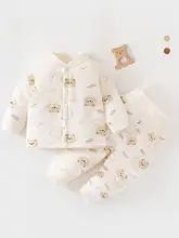 赤ちゃん用高ウエスト保温入りコットンロンパース【秋冬用・極上の柔らかさ】（セットアップ対応）