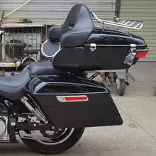 ライファンV16用ハーレー風大型サイドバッグ・リアボックス・バンパー・フットレストタム【無  損傷取り付け対応】