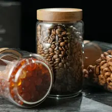 密閉ガラス容器【お茶や穀物、コーヒー豆、キャンディー収納用】