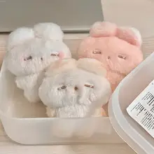 可愛らしい寝ているウサギのぬいぐるみ吊り下げ時飾り【癒しのデザイン】