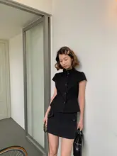 都市型レトロデザインの抗皺ミニスカートパンツ【通勤にも最適】