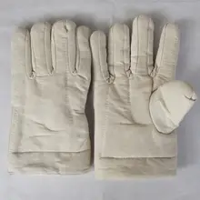 厚みのある5本指綿布手袋は高温耐性と断熱性を備えています。