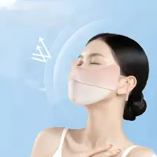 紫外線防止マスク【3D立体・ドライブ用・通気性のある冷感素材】