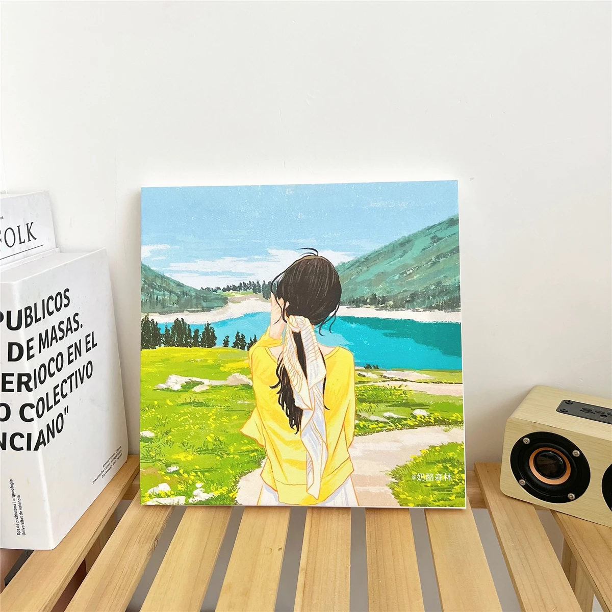 psd イラスト と実際のアートパネルの違いは？現代的な少女のアートパネルが選ばれる理由とは？