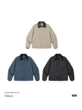 着脱可能なレザーカラー付き水洗い工業用ジャケット【デトロイトスタイル・ユニセックス】