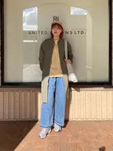 春季 レディース 中長丈 トレンチコート【ブリティッシュスタイル・ゆったりシルエット】