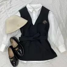 ヴィンテージ風イギリス学院スタイルの女子用ローファーシューズ【日系JK制服対応】