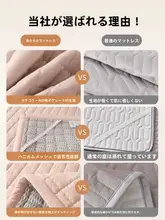 防湿マットレス【通気性・防カビ・薄型・折りたたみ可能】