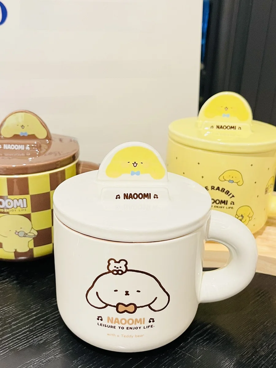 高品質陶器製マグカップ：大容量・蓋付きでオフィスとホームで快適な飲料管理