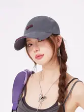 アメリカンヴィンテージ風 野球帽【春夏用・UVカット・男女兼用・デニム風・顔周りをすっきり見せる】