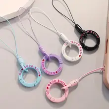 愛心リングスマホストラップ【防失くし・おしゃれ・手作り】