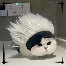猫耳 フード アイマスク ペット コスプレ 帽子 犬服 面白い 装飾 撮影 サングラス