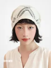 春夏用レディースハット【透かしデザイン・軽量・おしゃれ】
