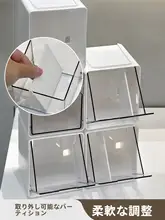 浴室用収納ラック【壁掛け・化粧品用コットン・分類タイプ】