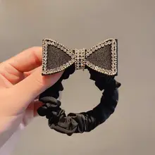 リボン付きヘアゴム【高いポニーテール用・オシャレなヘアアクセサリー】