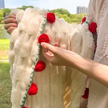 バラの花束デザイン毛布【オフィス用・お昼寝・ソファー＆ベッド用】