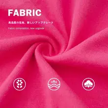 フルーツカラーコットン半袖Tシャツ【アメリカンカジュアル・ダークピンク・夏用】