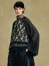 欧風刺繍デザインのトップス【シンプルでおしゃれ・秋向け】