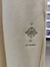Li-Ning 2023冬季 中国文化シリーズ レディース束脚加絨保温ワイドスポーツパンツ AKLT908