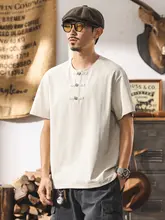 ポロシャツ Tシャツ メンズ 半袖 チャイナテイスト ヴィンテージ ルーズ トップス 夏