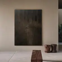 手描きの侘寂風抽象画【大きなリビング・ダイニング用・テクスチャーアート】