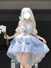 エンジェル結びのロリータドレス【エレガント・前短後長・成人祝い用】
