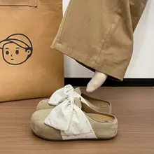リボン付きの厚底サンダル【オープントゥ・女性用・夏用】