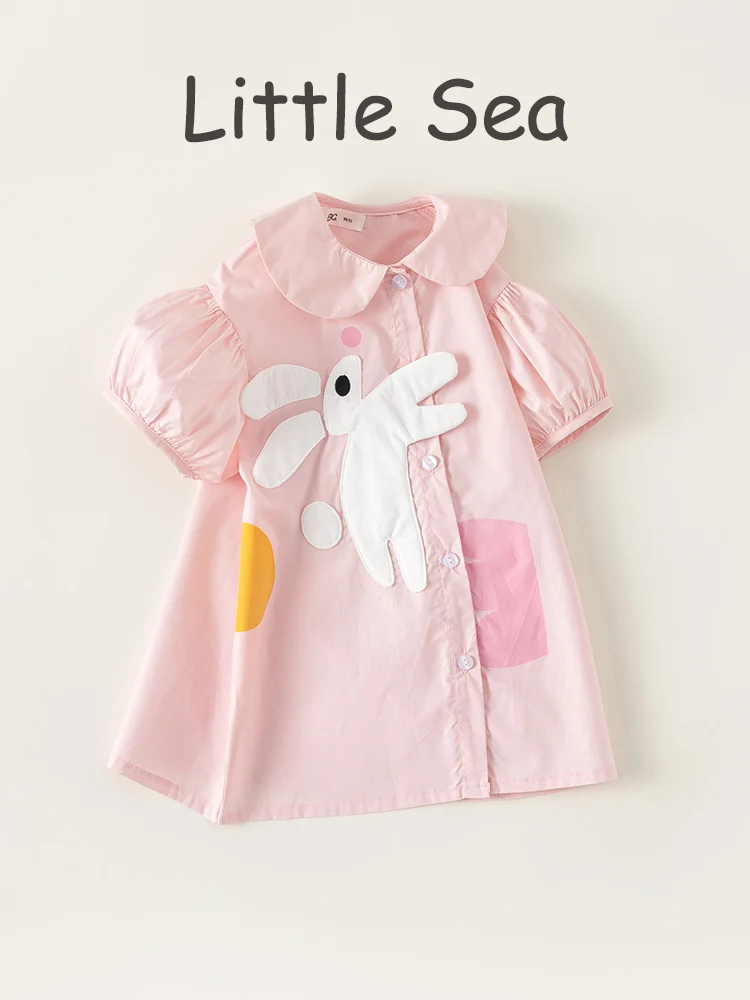 子供服 キャラクター おすすめ：  夏用かわいいカートゥーンウサギシャツドレスの実際の使い方と評価