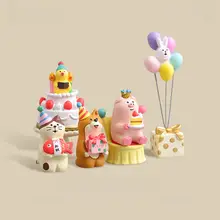 お祝い 置物 インテリア かわいい 豚 ハッピーバースデー デコレーション プレゼント 友人