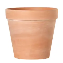 二葉デザインの赤陶製花鉢【観葉植物・大サイズ・通気性・吸水性】