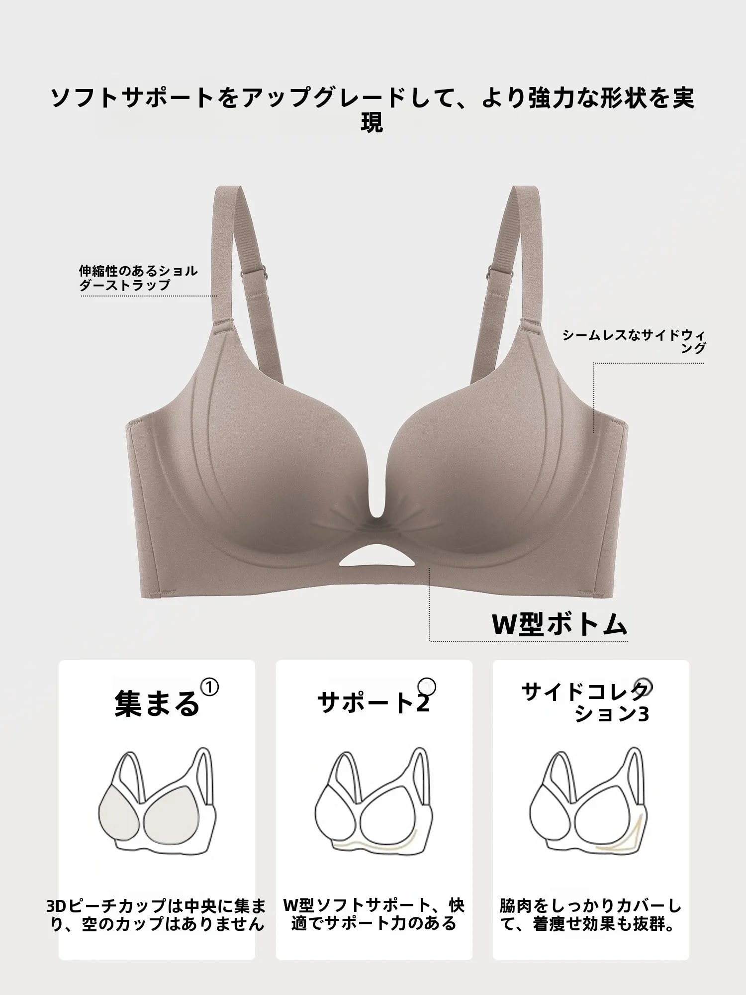 無痕デザインブラジャー：肩紐落ち防止の仕組みと実用性を徹底解説