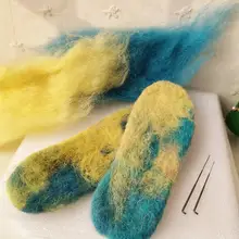 DIY手作り材料 極上の柔らかさ カラフルな雲の綿菓子【ピュアウール・アクティブシーン用デザイン素材】