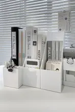デスクトップ用組み立て式書類収納ラック【ペンホルダー付き・多段階・オフィス用】