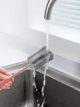 長柄コップブラシ【家庭用・水筒や茶渍も洗浄可能】