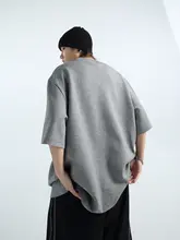 GRNL エアリーコットンオーバーサイズTシャツ【300g・丸首・五分袖】