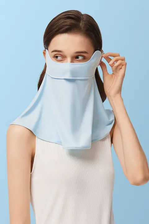 Beneunder 紫外線対策のフルフェイスバイザー【女性用・ネックガード一体型・ドライブやバイク用】