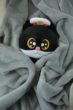 黒猫警長と白猫班長の毛糸製ぬいぐるみ【かわいいデザイン・プレゼントに最適】