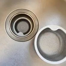 ステンレス製 キッチンシンク用排水フィルター【洗い物用・水槽フィルター】