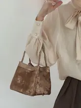 新中式デザインのショルダーバッグ【バケツ型・斜め掛け・翼付き】
